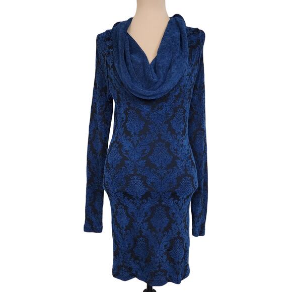 Free People Brocade Damask Cowl Sweater - Picture 1 of 4